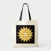 Kaleidoscope Design Bright Yellow Star Tote Bag (Voorkant)