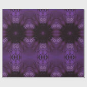 Kaleidoscope Design Chic Elegant Shiny Paars Cadeaupapier (Vlak)