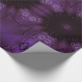 Kaleidoscope Design Chic Elegant Shiny Paars Cadeaupapier (Hoek)