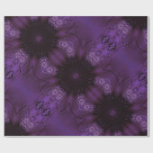 Kaleidoscope Design Chic Elegant Shiny Paars Cadeaupapier (Vlak)