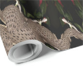 Kaleidoscope Design Dark Green Red Brown Cadeaupapier (Rol Hoek)