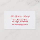 Kaleidoscope Design Floral Red Visitekaartje (Achterkant)