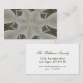 Kaleidoscope Design Flower Soft White Visitekaartje (Voorkant / Achterkant)