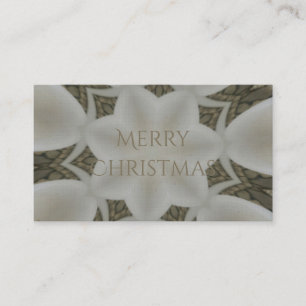 Kaleidoscope Design Flower Soft White Visitekaartje