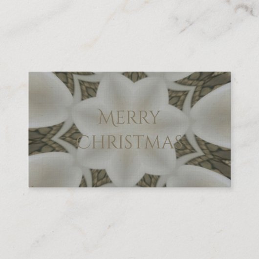 Kaleidoscope Design Flower Soft White Visitekaartje (Voorkant)