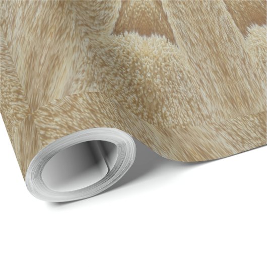 Kaleidoscope Design Light Brown Rustic Floral Cadeaupapier (Rol Hoek)