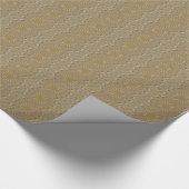 Kaleidoscope Design Light Brown Rustic Floral Cadeaupapier (Hoek)