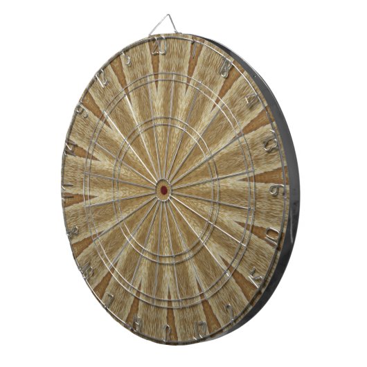 Kaleidoscope Design Light Brown Rustic Floral Dartbord (Voorkant Rechts)