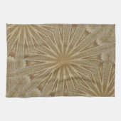Kaleidoscope Design Light Brown Rustic Floral Theedoek (Horizontaal)
