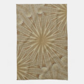 Kaleidoscope Design Light Brown Rustic Floral Theedoek (Verticaal)