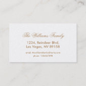 Kaleidoscope Design Light Brown Rustic Floral Visitekaartje (Achterkant)