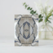 Kaleidoscope Design Light en Dark Grey Pattern Briefkaart (Staand voorkant)