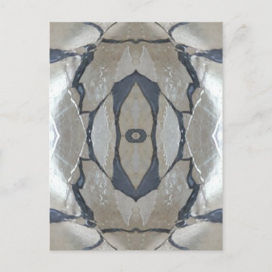 Kaleidoscope Design Light en Dark Grey Pattern Briefkaart (Voorkant)