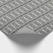 Kaleidoscope Design Light en Dark Grey Pattern Cadeaupapier (Hoek)