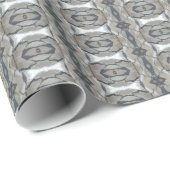 Kaleidoscope Design Light en Dark Grey Pattern Cadeaupapier (Rol Hoek)