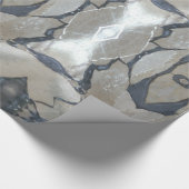 Kaleidoscope Design Light en Dark Grey Pattern Cadeaupapier (Hoek)