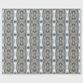 Kaleidoscope Design Light en Dark Grey Pattern Cadeaupapier (Vlak)
