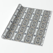 Kaleidoscope Design Light en Dark Grey Pattern Cadeaupapier (Uitgerold)