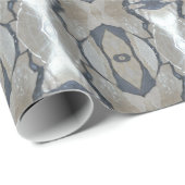 Kaleidoscope Design Light en Dark Grey Pattern Cadeaupapier (Rol Hoek)