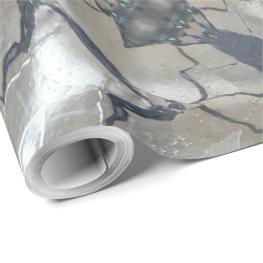 Kaleidoscope Design Light en Dark Grey Pattern Cadeaupapier (Rol Hoek)