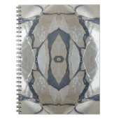 Kaleidoscope Design Light en Dark Grey Pattern Notitieboek (Voorkant)