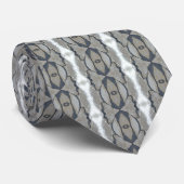 Kaleidoscope Design Light en Dark Grey Pattern Stropdas (Opgerold)