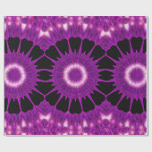 Kaleidoscope Design Paars Pink Art Cadeaupapier (Vlak)