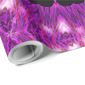 Kaleidoscope Design Paars Pink Art Cadeaupapier (Rol Hoek)