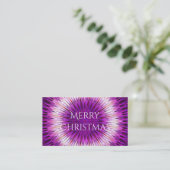 Kaleidoscope Design Paars Pink Art Visitekaartje (Staand voorkant)