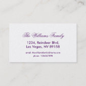 Kaleidoscope Design Paars Pink Art Visitekaartje (Achterkant)