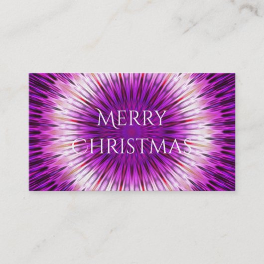 Kaleidoscope Design Paars Pink Art Visitekaartje (Voorkant)
