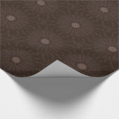Kaleidoscope Design Rustic Brown Cadeaupapier (Hoek)