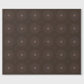 Kaleidoscope Design Rustic Brown Cadeaupapier (Vlak)