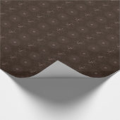 Kaleidoscope Design Rustic Brown Cadeaupapier (Hoek)