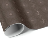 Kaleidoscope Design Rustic Brown Cadeaupapier (Rol Hoek)