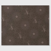 Kaleidoscope Design Rustic Brown Cadeaupapier (Vlak)