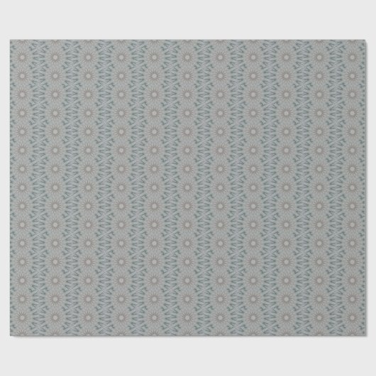 Kaleidoscope Design Rustic Light Grey Colors Cadeaupapier (Vlak)