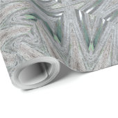 Kaleidoscope Design Rustic Light Grey Colors Cadeaupapier (Rol Hoek)
