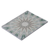 Kaleidoscope Design Rustic Light Grey Colors Notitieboek (Linkerzijde)