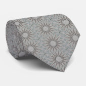 Kaleidoscope Design Rustic Light Grey Colors Stropdas (Opgerold)