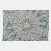 Kaleidoscope Design Rustic Light Grey Colors Theedoek (Horizontaal)