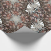 Kaleidoscope Design Star van de boomstam van de pa Cadeaupapier (Hoek)