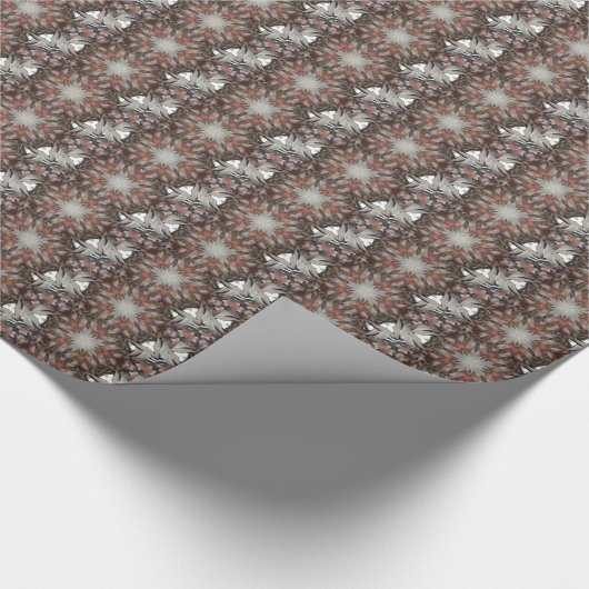 Kaleidoscope Design Star van de boomstam van de pa Cadeaupapier (Hoek)