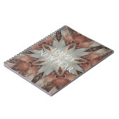 Kaleidoscope Design Star van de boomstam van de pa Notitieboek (Linkerzijde)