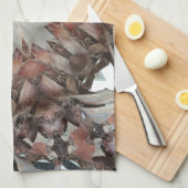 Kaleidoscope Design Star van de boomstam van de pa Theedoek (Quarter Fold)