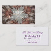 Kaleidoscope Design Star van de boomstam van de pa Visitekaartje (Voorkant / Achterkant)