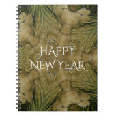 Kaleidoscope Design Star van Pampas Grass Green Notitieboek (Voorkant)