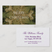 Kaleidoscope Design Star van Pampas Grass Green Visitekaartje (Voorkant / Achterkant)