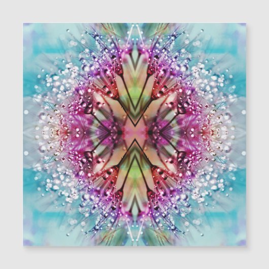 Kaleidoscope Dewdrops: Abstracte bloemkunst (Voorkant)