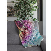 Kaleidoscope Dewdrops: Abstracte bloemkunst Fleece Deken